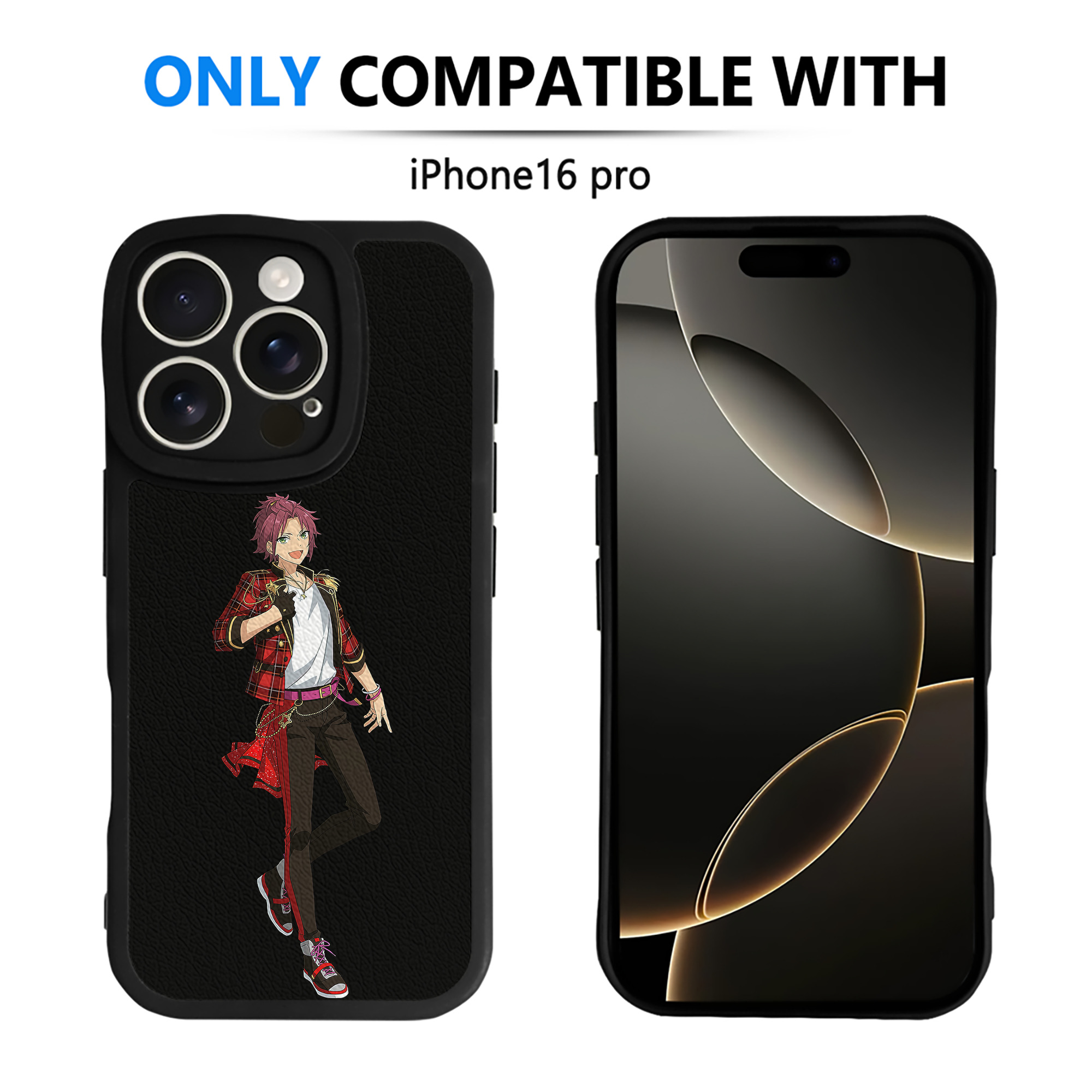 （画像用） あんさんぶるスターズ! Ensemble Stars 【iPhone 16シリーズ対応】シリコンスマホケース（レザー調） 材質：シリコン